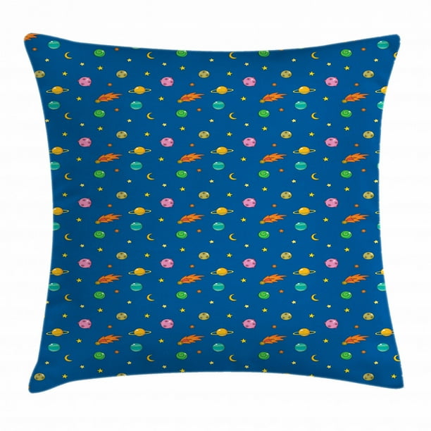 Moon And Stars Funny Astronomy Throw Pillow 18x18 Multicolor Moon And Stars Funny Astronomy Throw Pillow 18x18 Multicolor